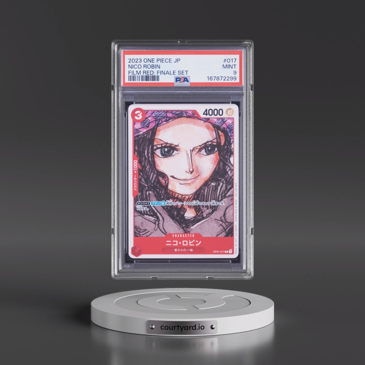 2023 One Piece Japanese Film Red: Finale Set Nico Robin #017 PSA 9