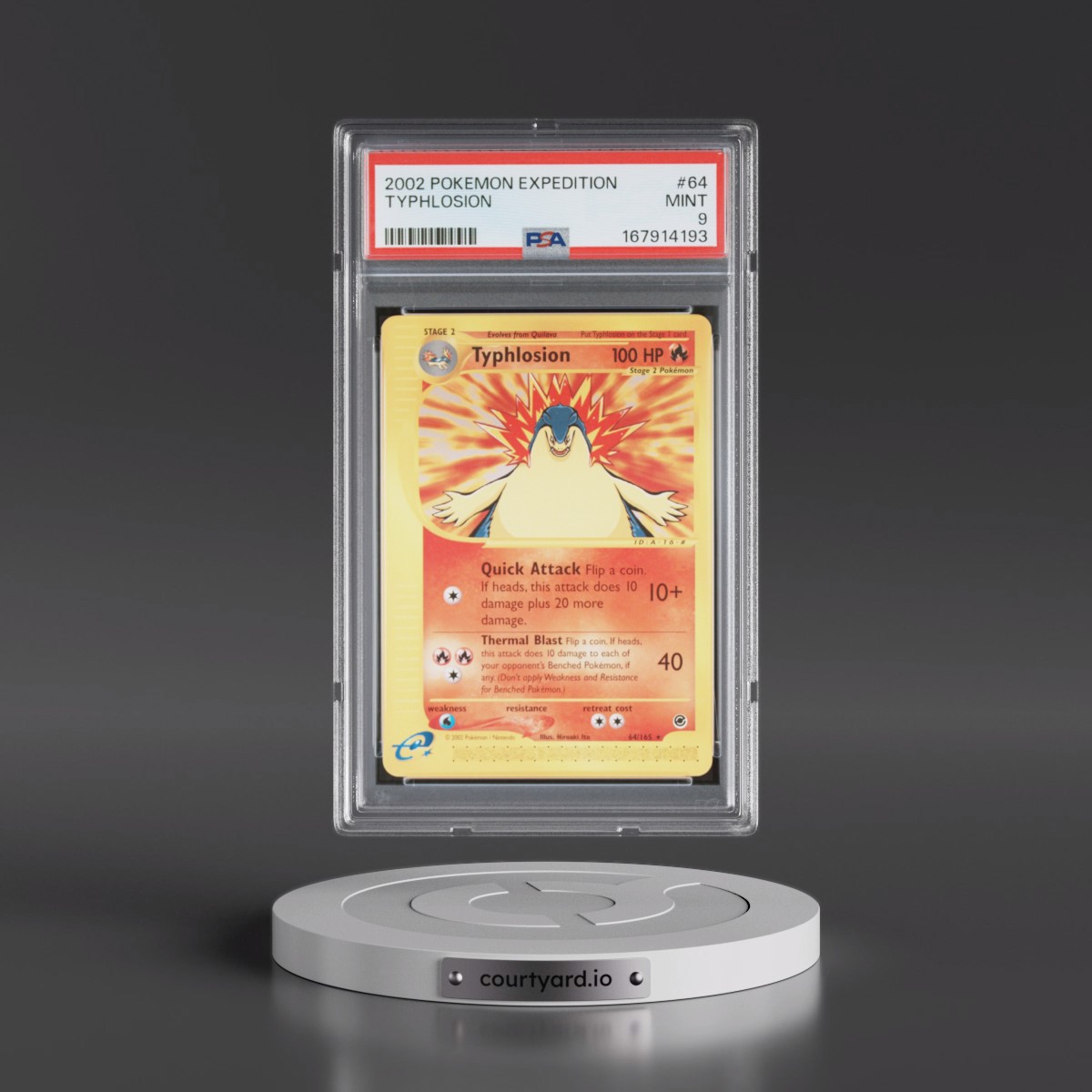 2002 Pokémon Expedition #64 Typhlosion (PSA 9 MINT)