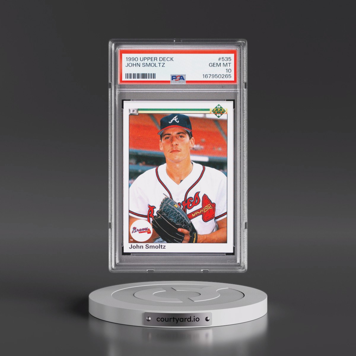 1990 Upper Deck John Smoltz #535 PSA 10