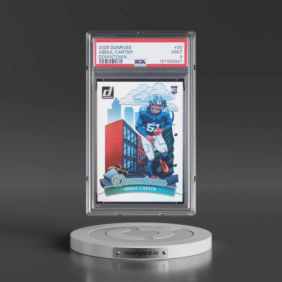 2025 Panini Donruss Downtown Abdul Carter #20 PSA 9
