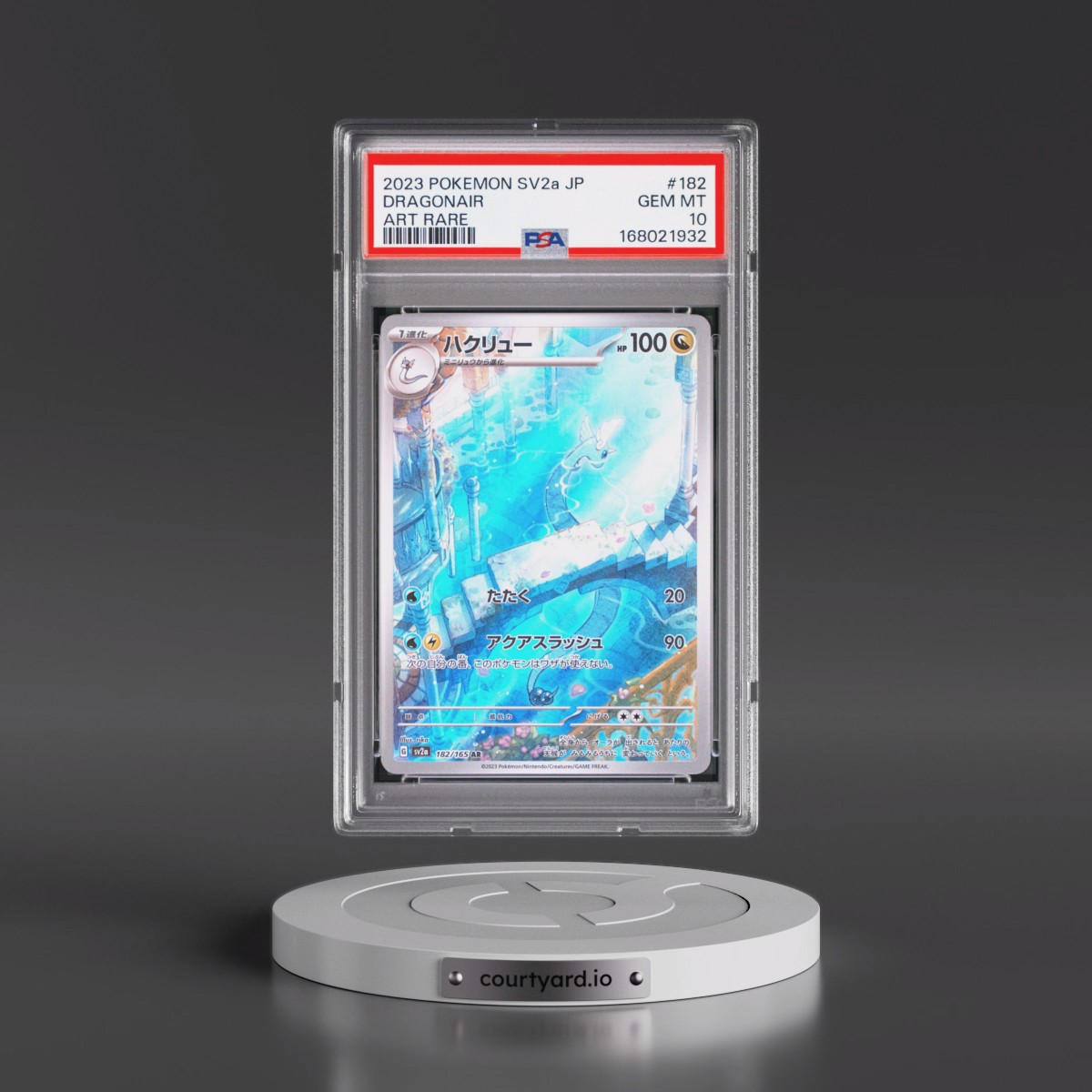 2023 Pokémon Sv2a-Pokémon Card 151 #182 Dragonair - Art Rare (PSA 10 GEM MINT)