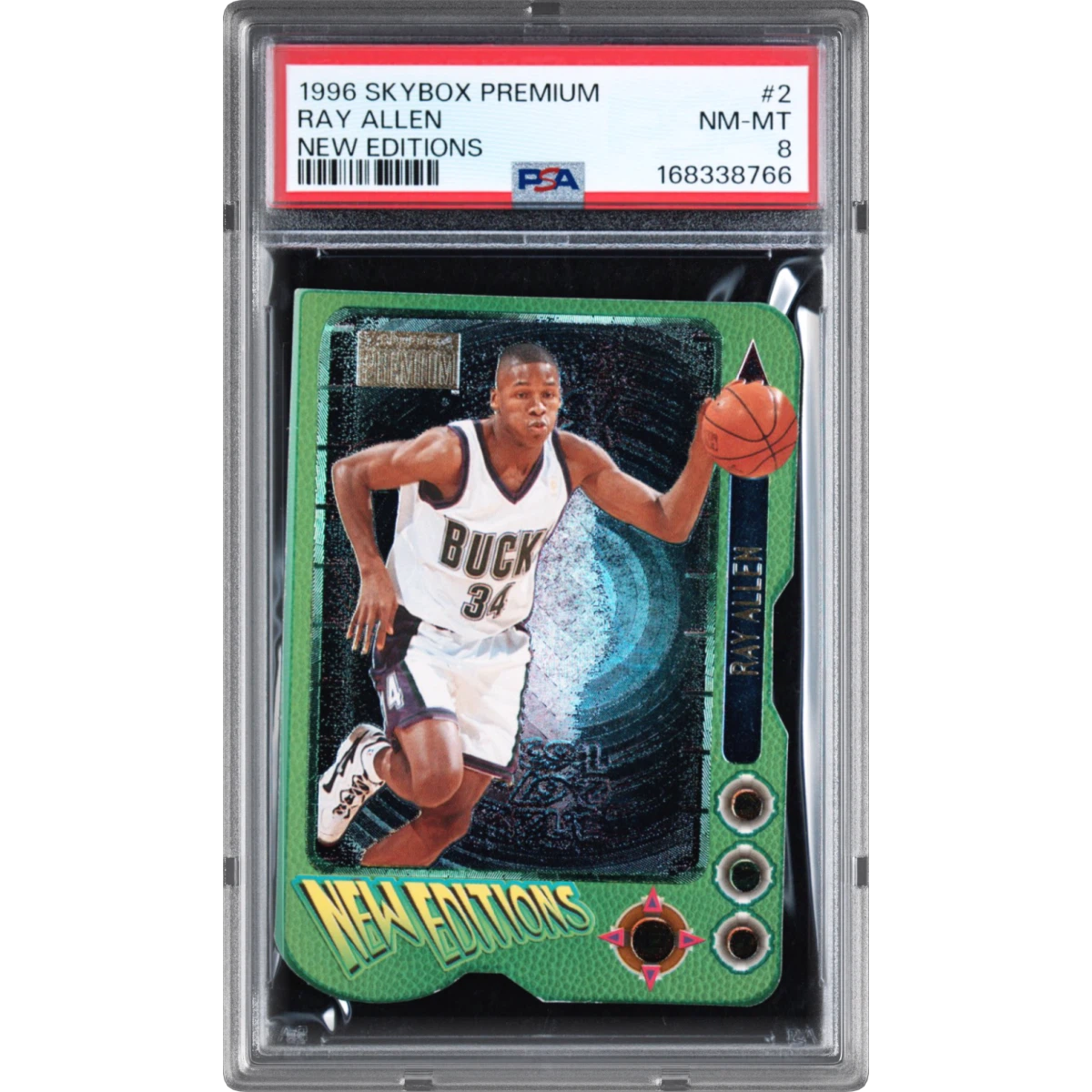 1996 Skybox Premium New Editions #2 Ray Allen (PSA 8 NM-MT)