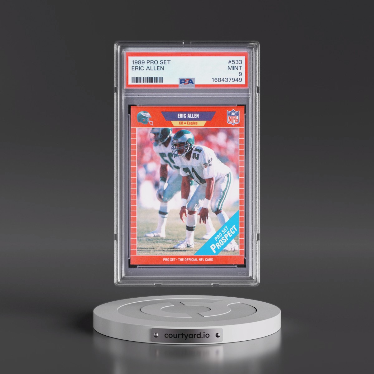 1989 Pro Set Eric Allen #533 PSA 9