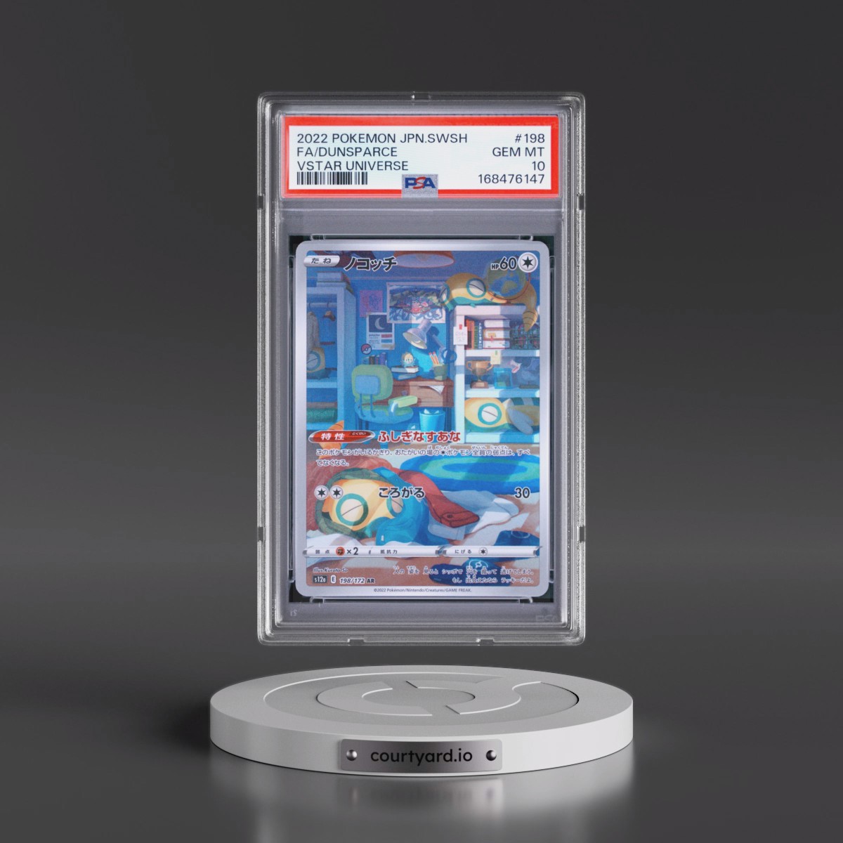 2022 Pokémon Sword & Shield Vstar Universe #198 Dunsparce - Full Art (PSA 10 GEM MINT)