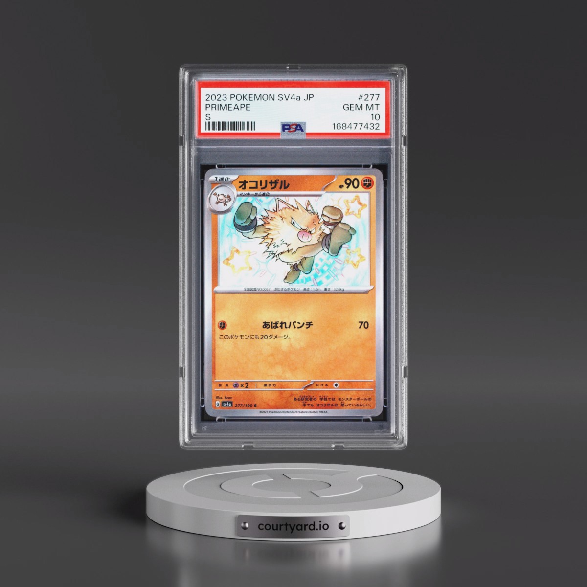 2023 Pokémon Sv4a-Shiny Treasure EX Primeape - S #277 PSA 10