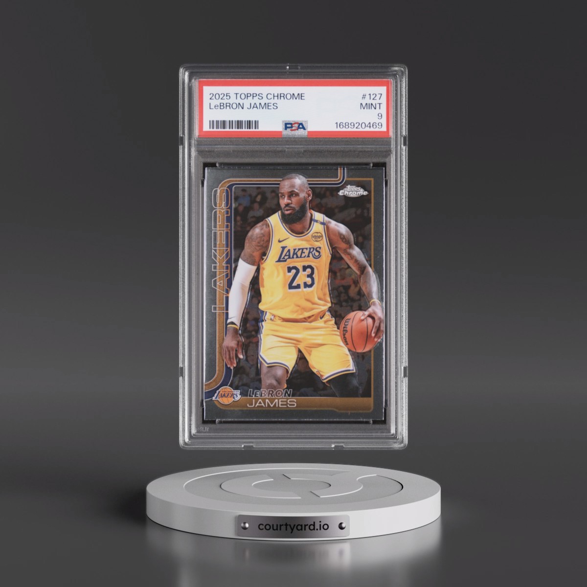 2025 Topps Chrome #127 LeBron James (PSA 9 MINT)