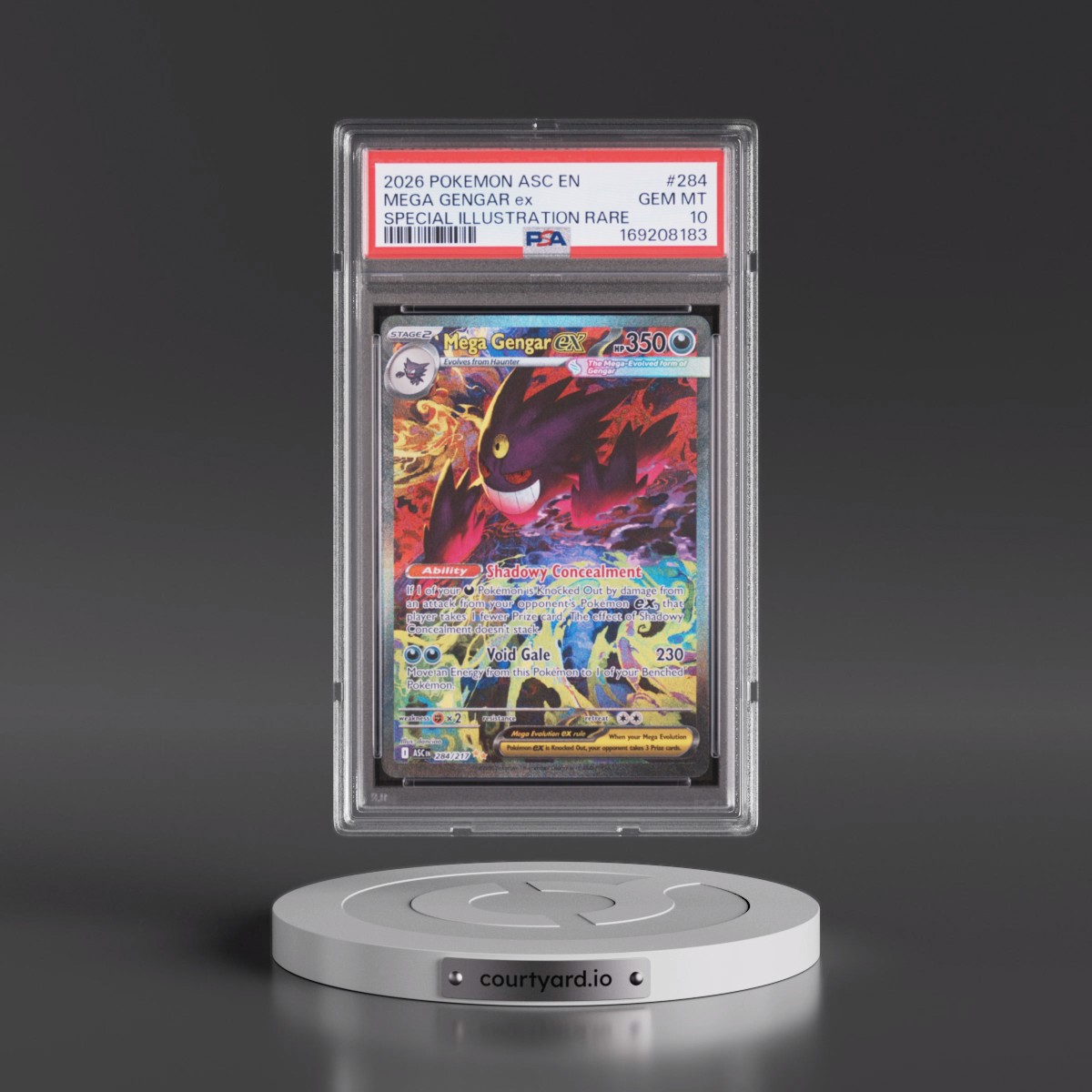 2026 Pokémon Asc EN-Ascended Heroes Mega Gengar EX - Holo Special Illustration Rare #284 PSA 10