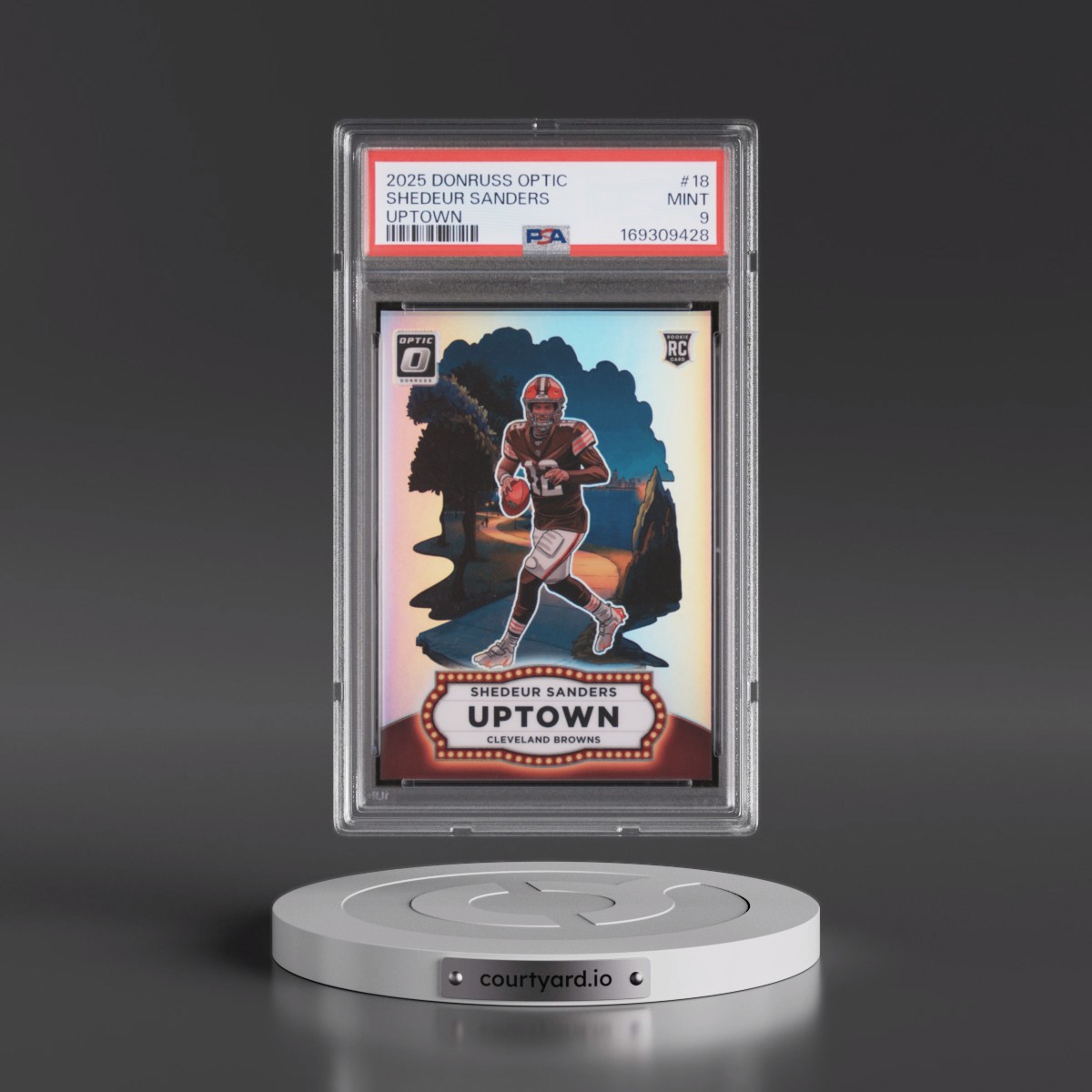 2025 Panini Donruss Optic Uptown Shedeur Sanders #18 PSA 9