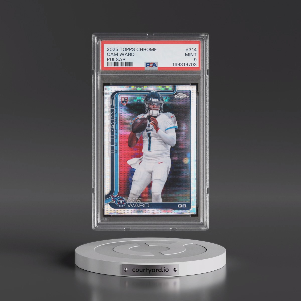 2025 Topps Chrome Cam Ward - Pulsar #314 PSA 9