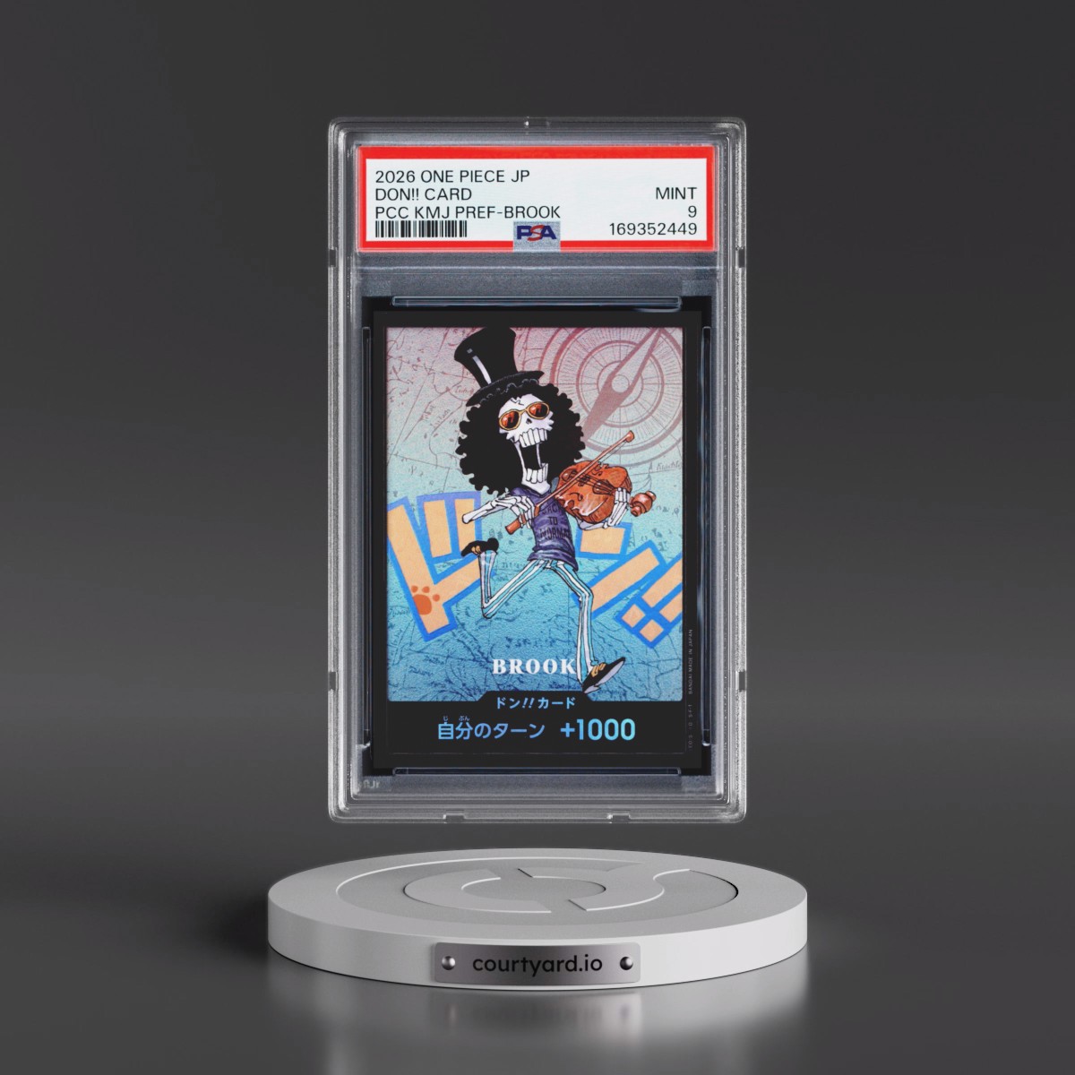 2026 One Piece Japanese Premium Card Collection Kumamoto Prefecture Special Don!! Card - Brook PSA 9