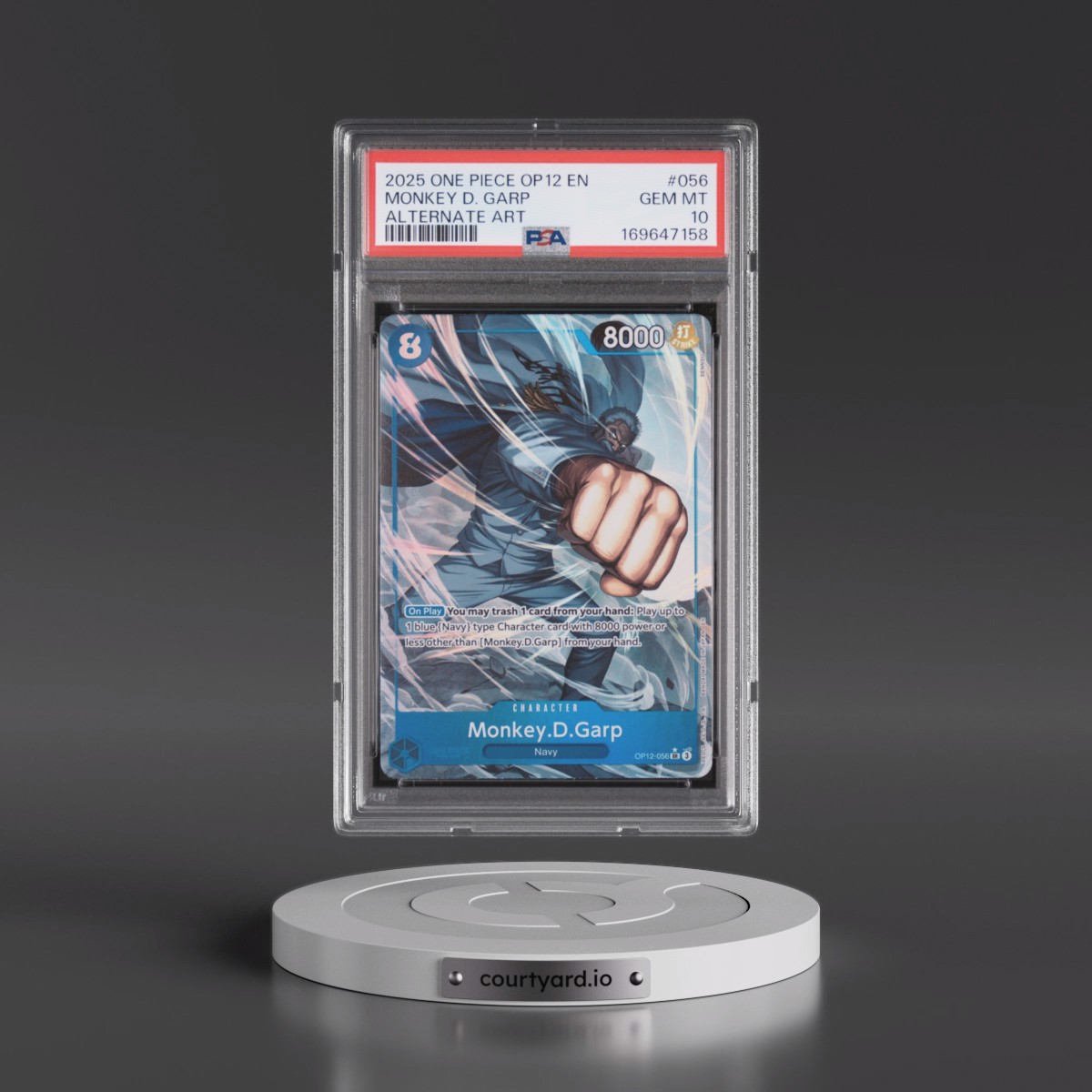 2025 One Piece OP12-Legacy of the Master Monkey D. Garp - Alternate Art #056 PSA 10