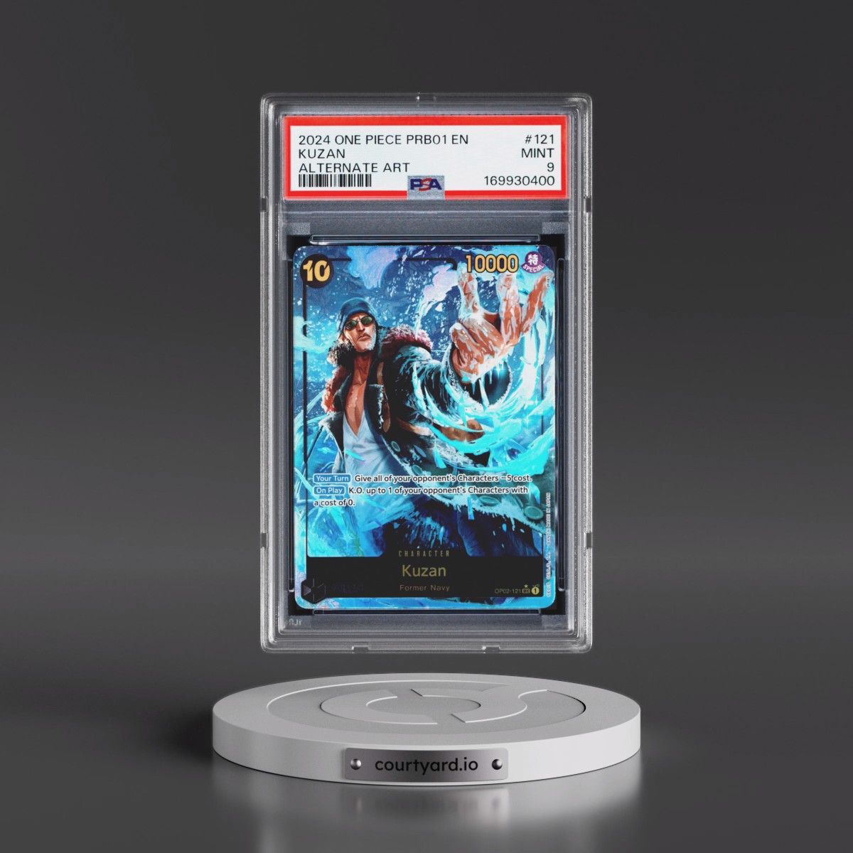 2024 One Piece PRB01-Premium Booster -One Piece Card the Best Kuzan - Alternate Art #121 PSA 9