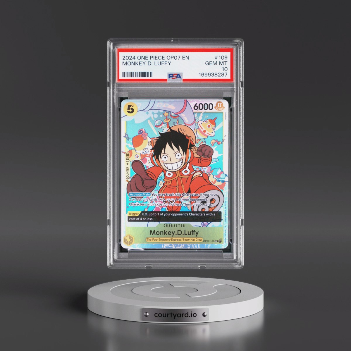 2024 One Piece OP07-500 Years in the Future Monkey D. Luffy #109 PSA 10