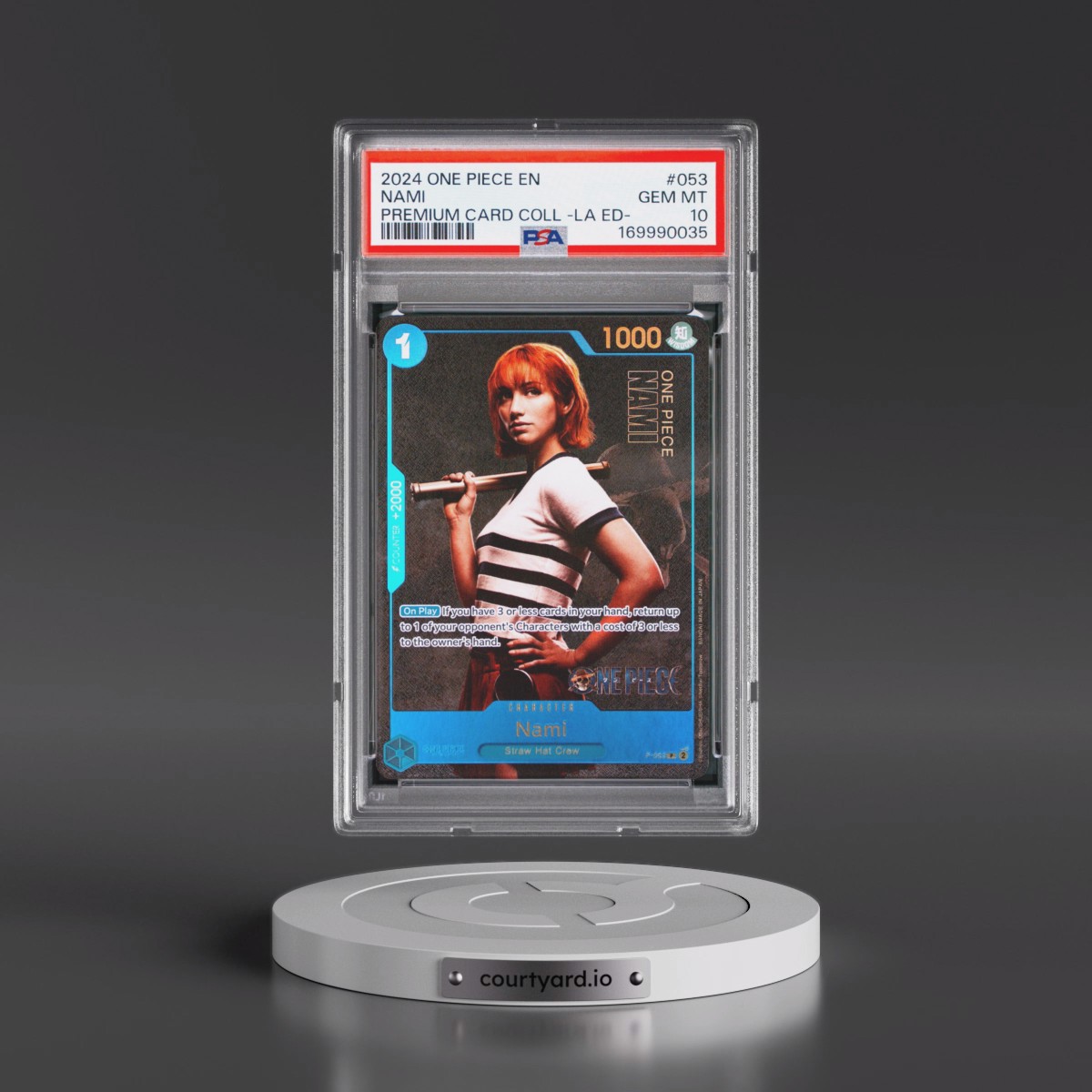 2024 One Piece Premium Card Collection -Live Action Edition Nami #053 PSA 10