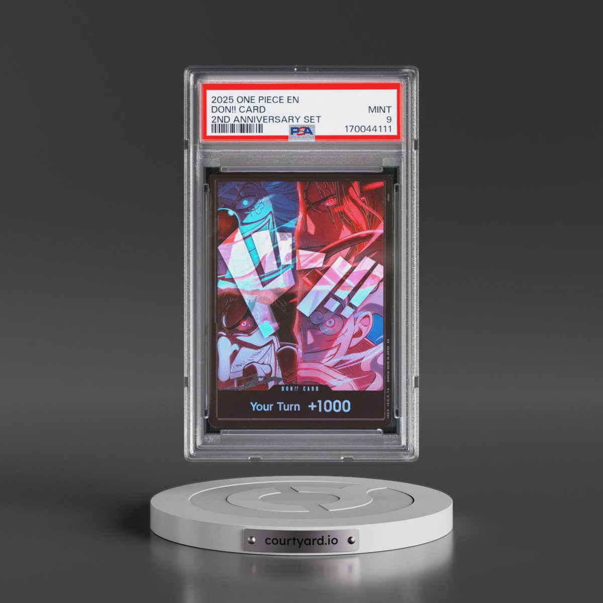 2025 One Piece English Version 2nd Anniversary Set Don!! Card PSA 9