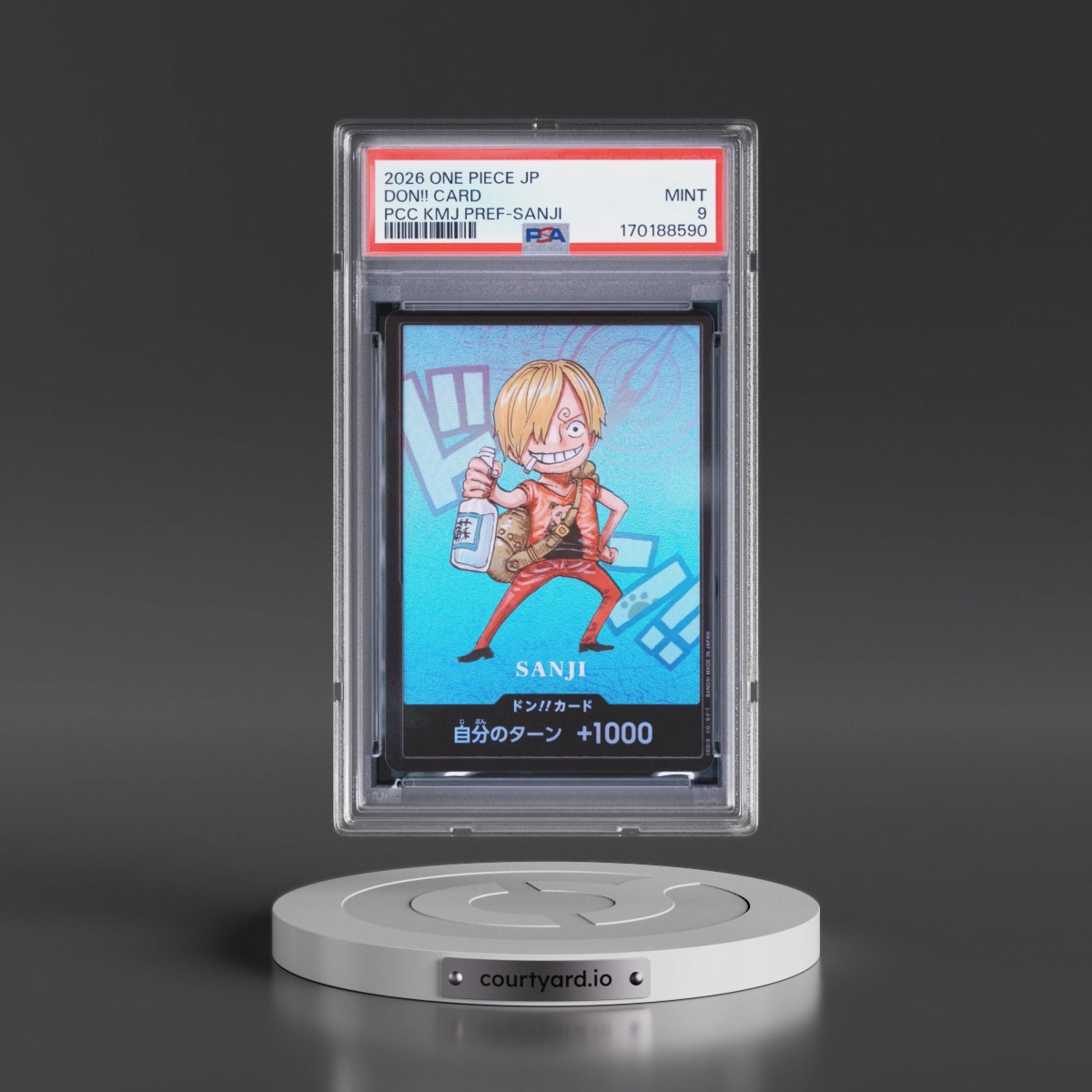 2026 One Piece Japanese Premium Card Collection Kumamoto Prefecture Special Don!! Card - Sanji PSA 9