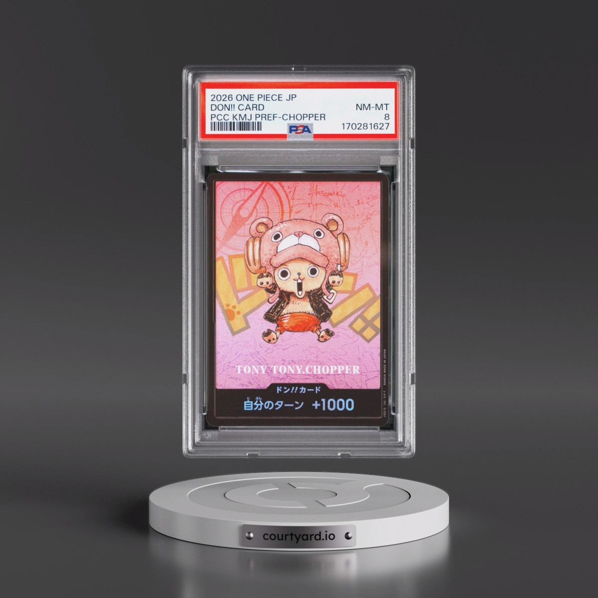 2026 One Piece Japanese Premium Card Collection Kumamoto Prefecture Special Don!! Card - Tony Tony Chopper PSA 8