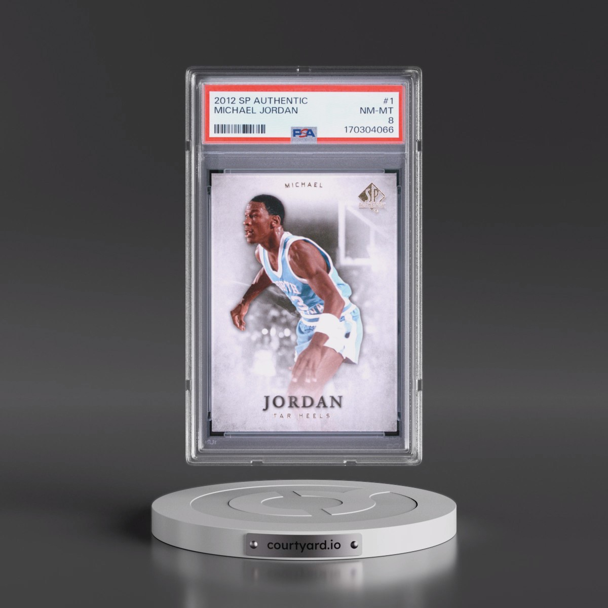 2012 SP Authentic Michael Jordan #1 PSA 8
