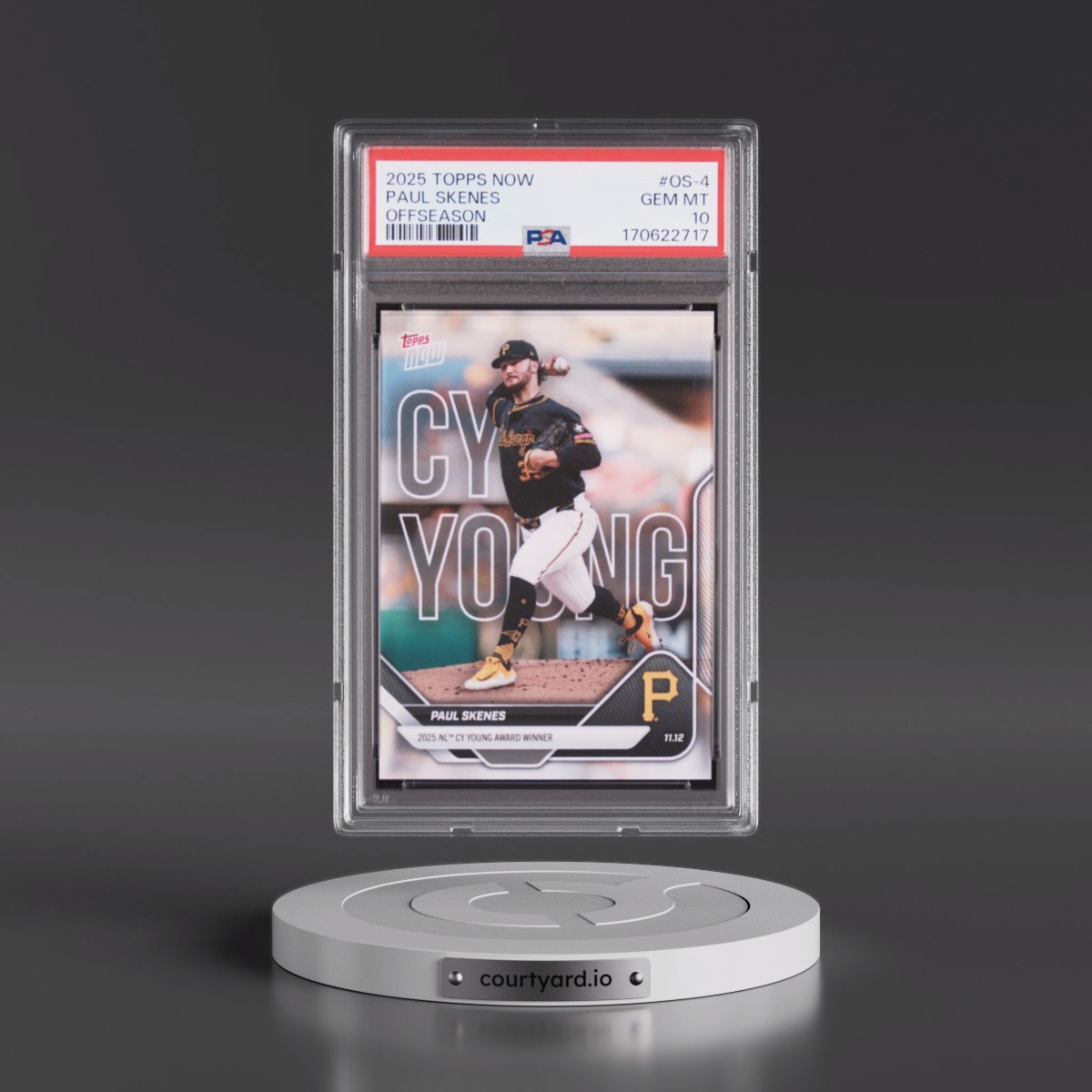 2025 Topps Now Offseason Paul Skenes #OS-4 PSA 10