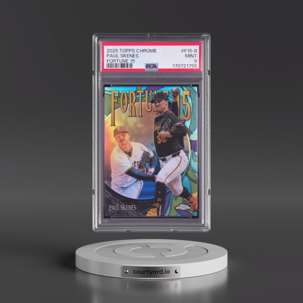 2025 Topps Chrome Fortune 15 #F15-8 Paul Skenes (PSA 9 MINT)