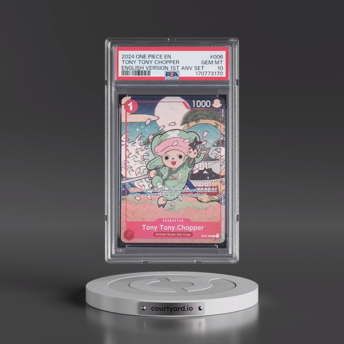 2024 One Piece English Version 1st Anniversary Set Tony Tony Chopper #006 PSA 10