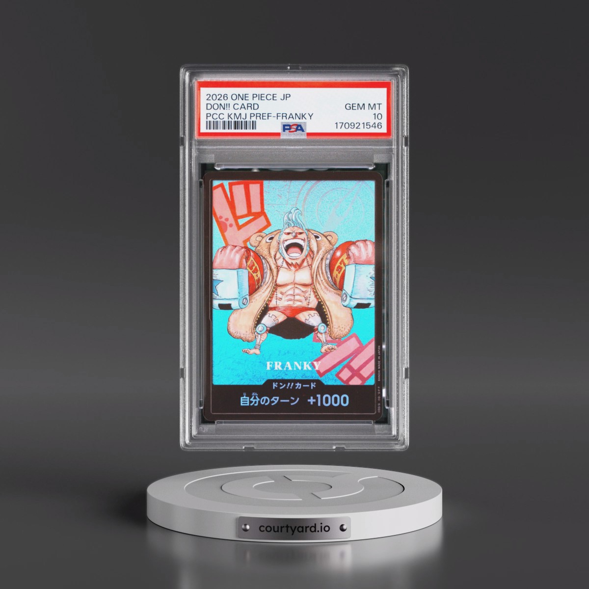 2026 One Piece Japanese Premium Card Collection Kumamoto Prefecture Special Don!! Card - Franky PSA 10