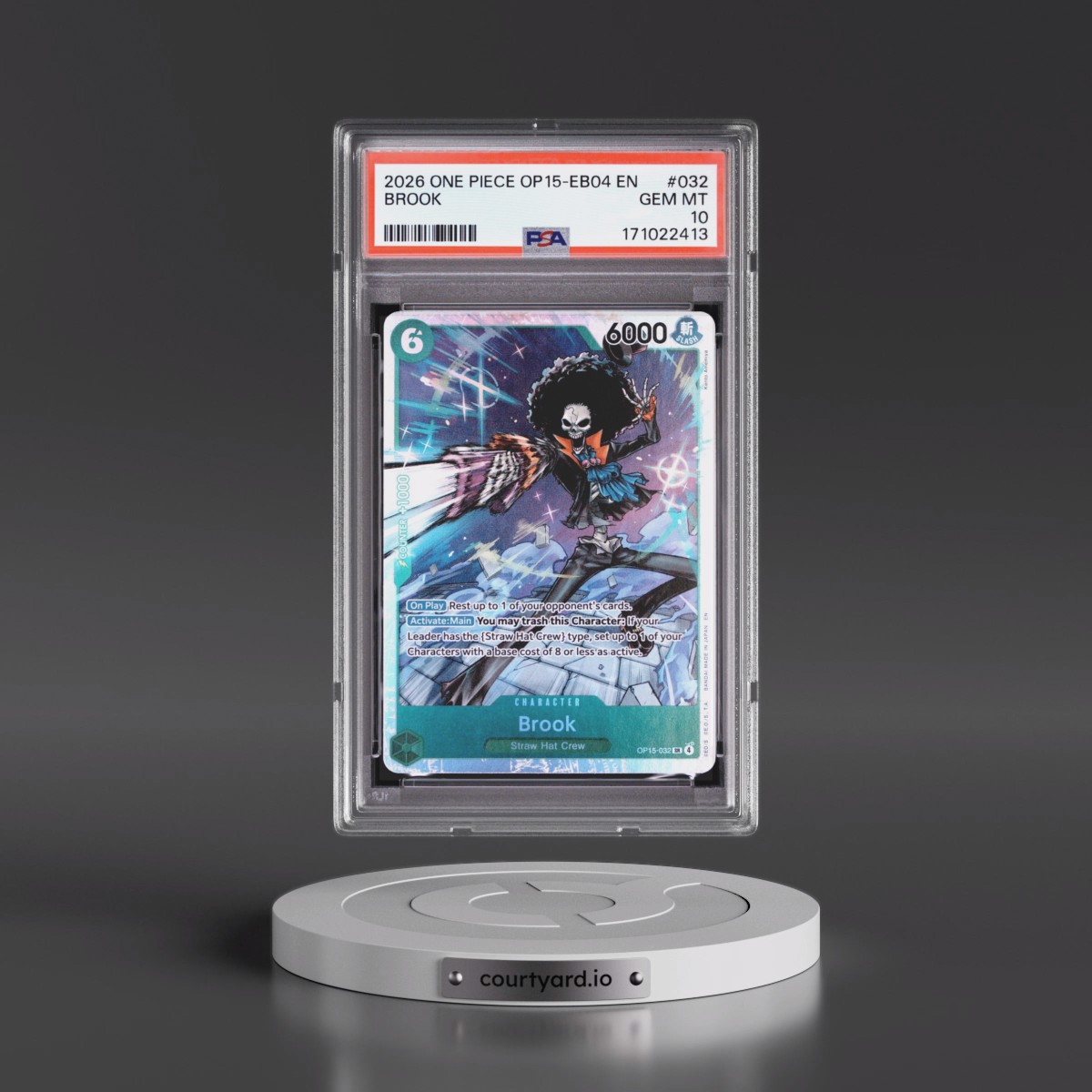 2026 One Piece OP15-EB04-Adventure on Kami's Island #032 Brook (PSA 10 GEM MINT)