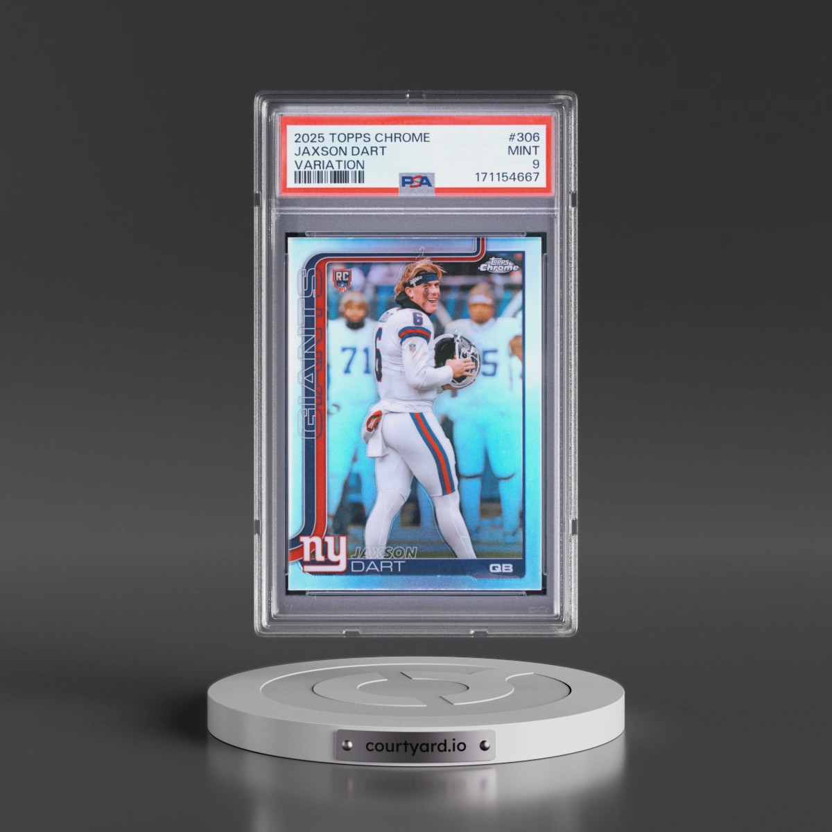 2025 Topps Chrome Jaxson Dart - Variation #306 PSA 9