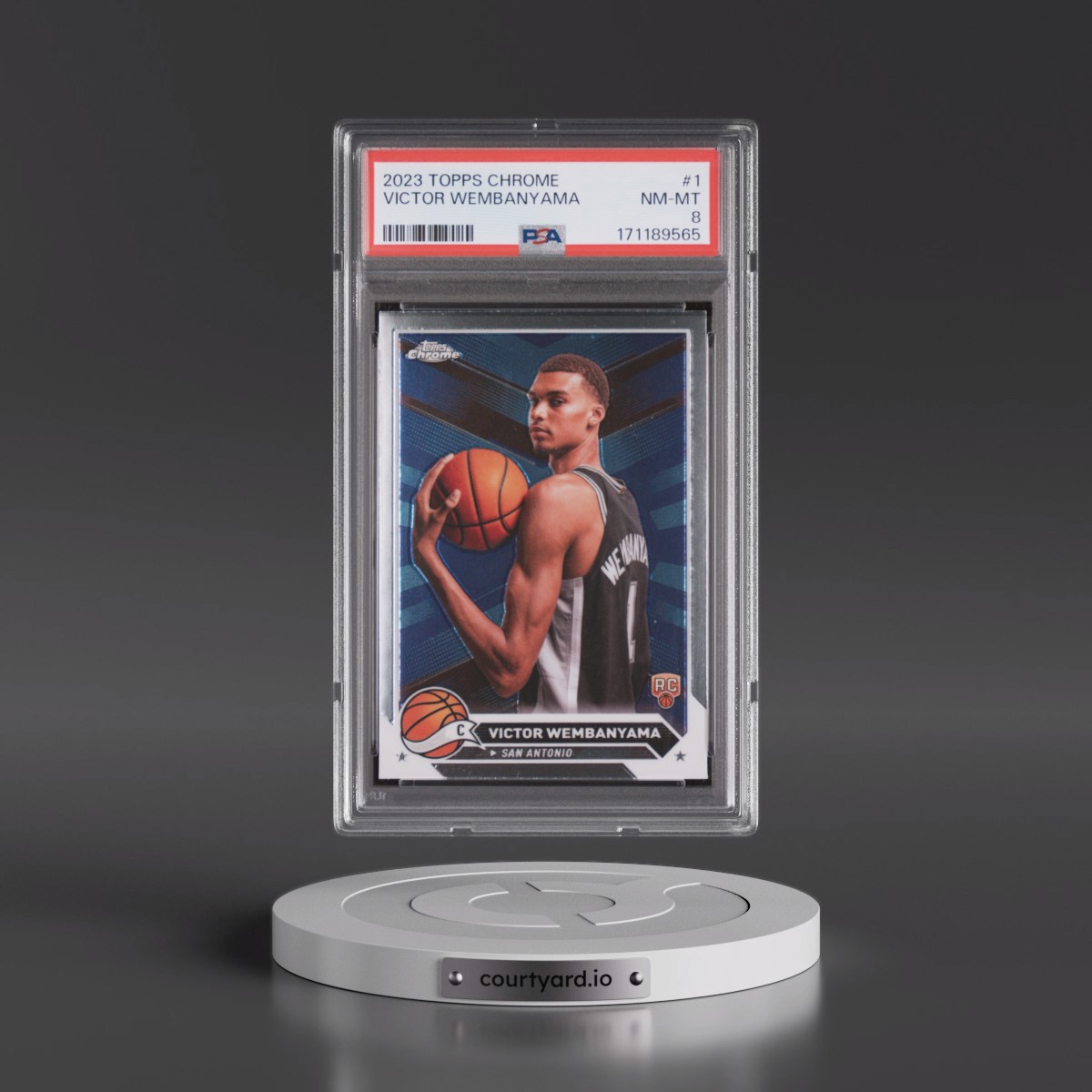 2023 Topps Chrome Victor Wembanyama #1 PSA 8