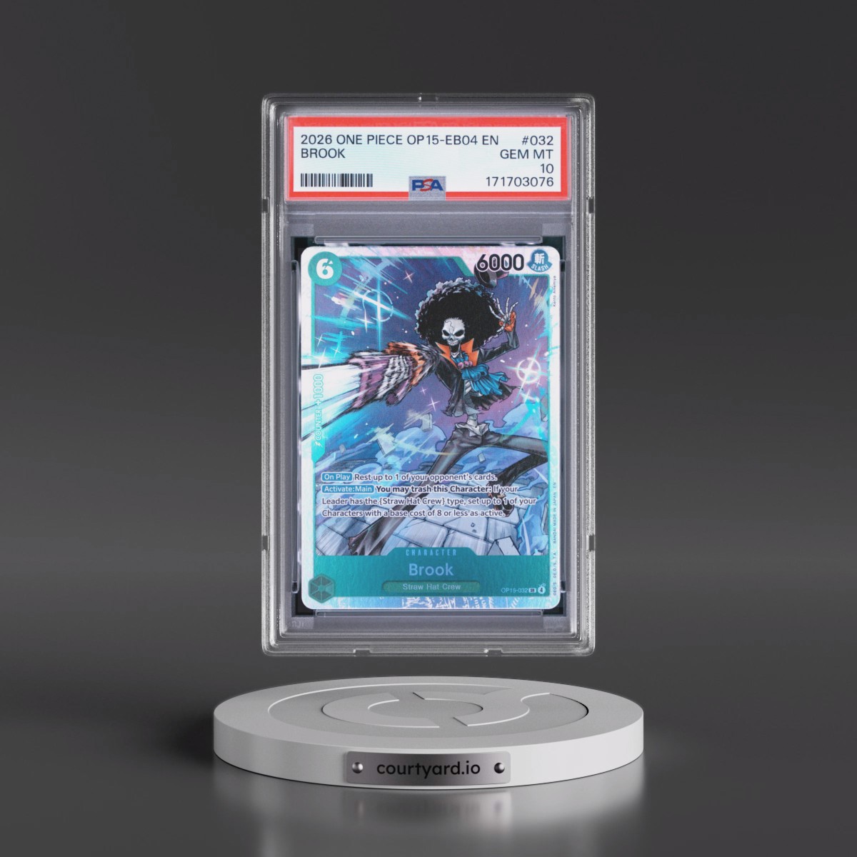 2026 One Piece OP15-EB04-Adventure on Kami's Island #032 Brook (PSA 10 GEM MINT)