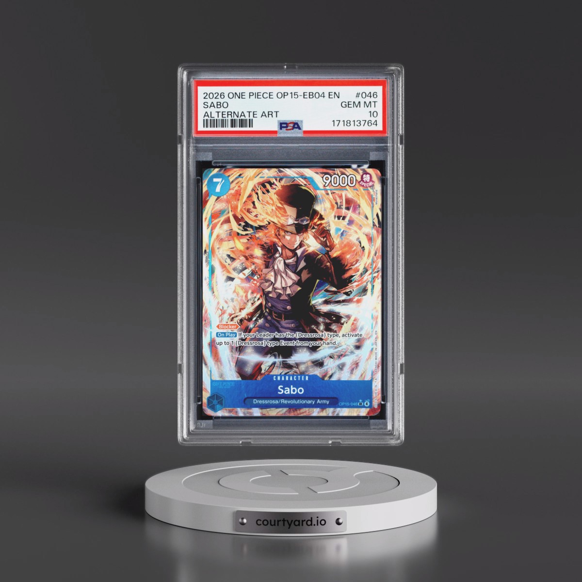 2026 One Piece OP15-EB04-Adventure on Kami's Island Sabo - Alternate Art #046 PSA 10