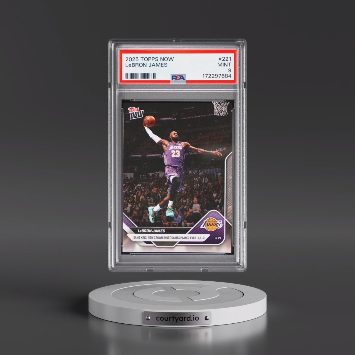 2025 Topps Now LeBron James #221 PSA 9