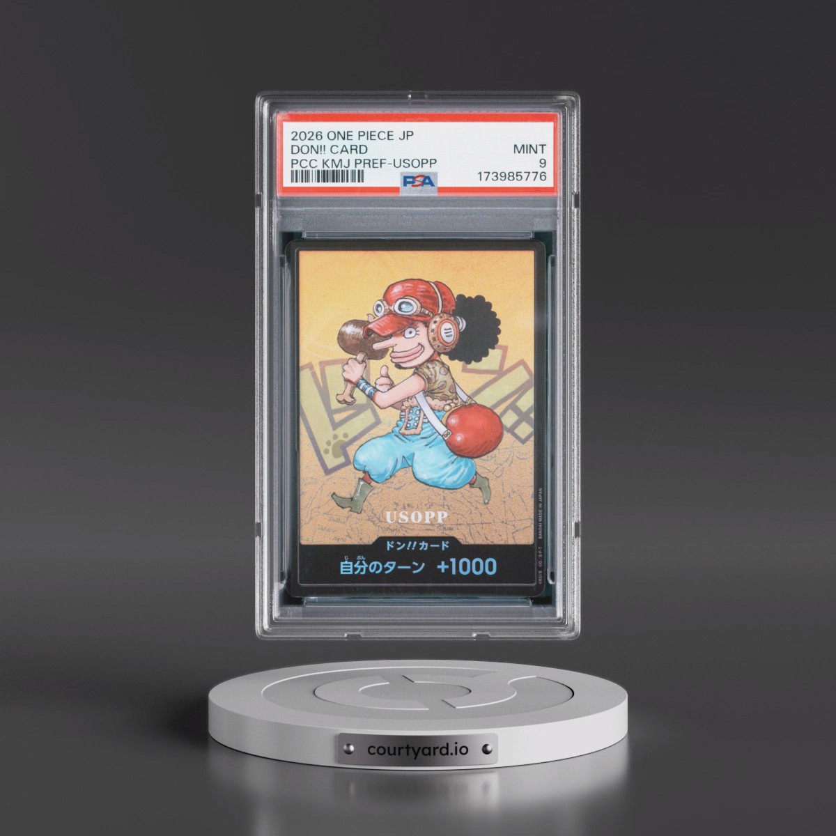 2026 One Piece Japanese Premium Card Collection Kumamoto Prefecture Special Don!! Card - Usopp PSA 9