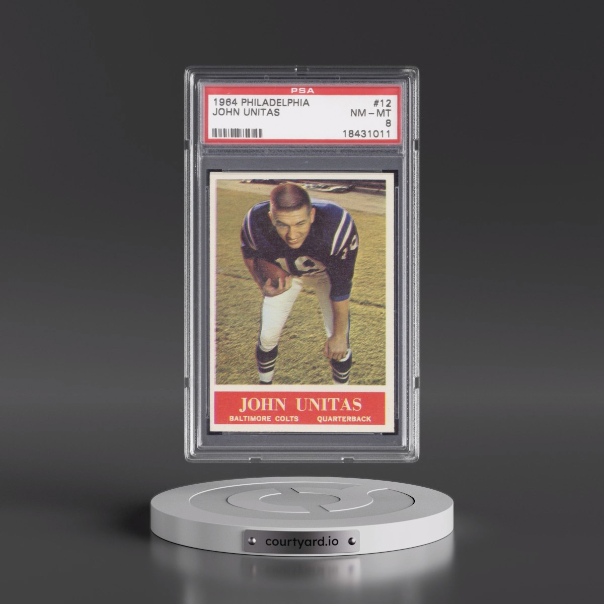 1964 Philadelphia #12 John Unitas (PSA 8 NM-MT)