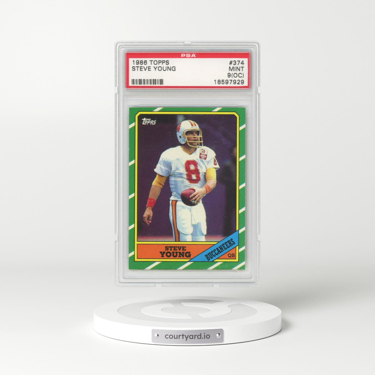 1986 Topps #374 Steve Young (PSA 9 MINT)