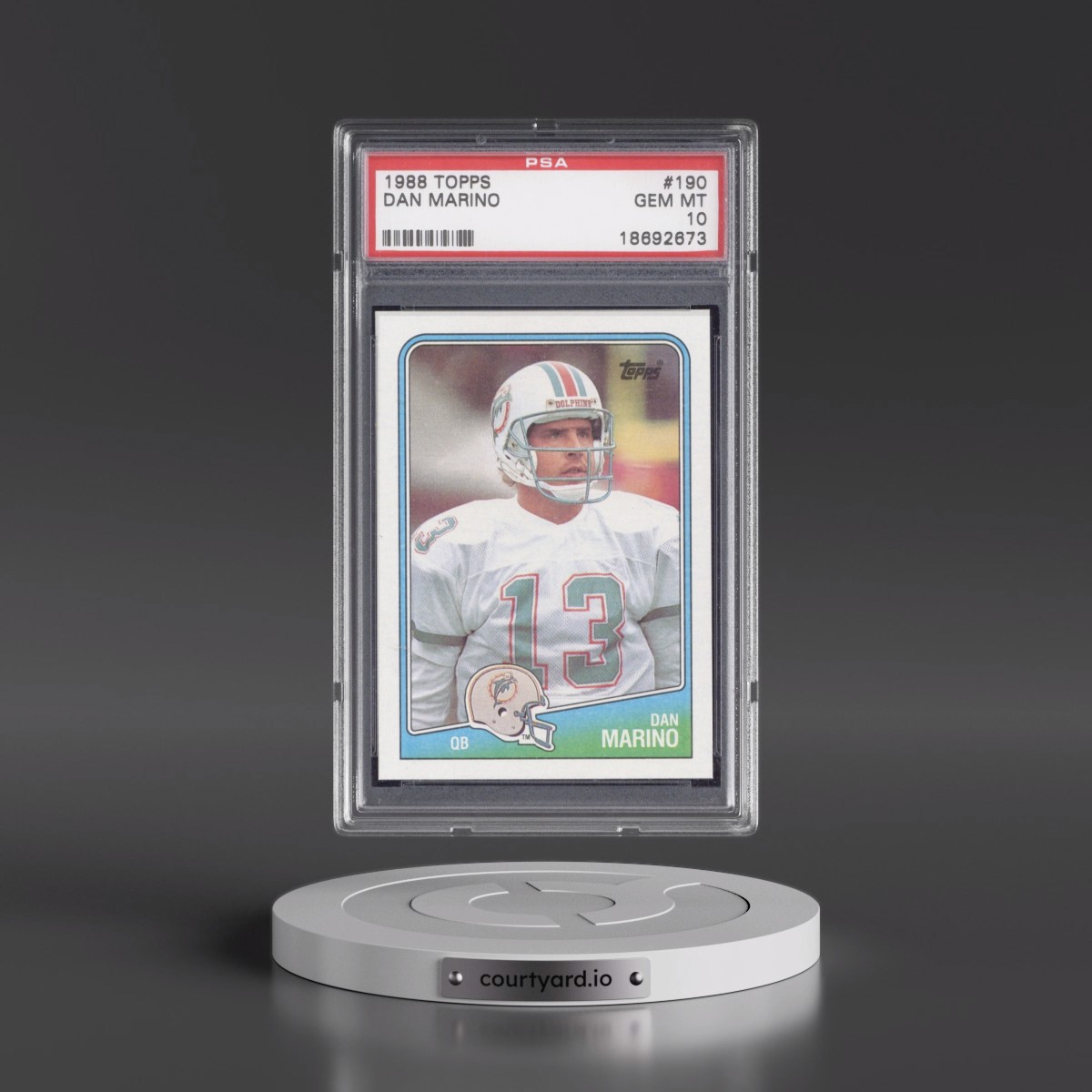 1988 Topps Dan Marino #190 PSA 10