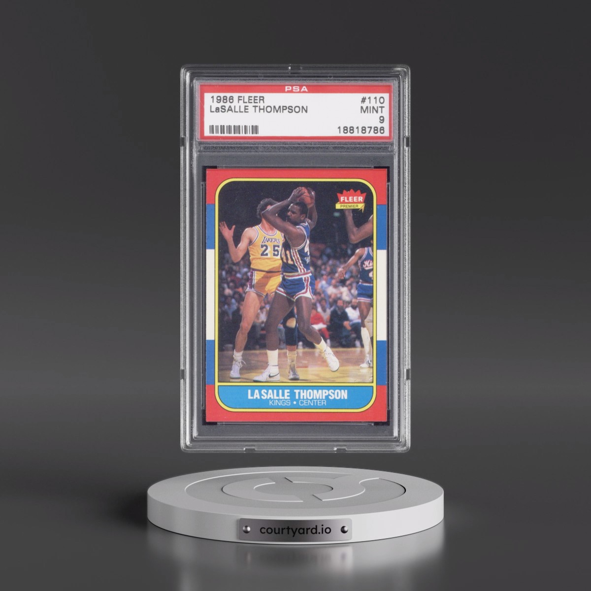 1986 Fleer #110 LaSalle Thompson (PSA 9 MINT)