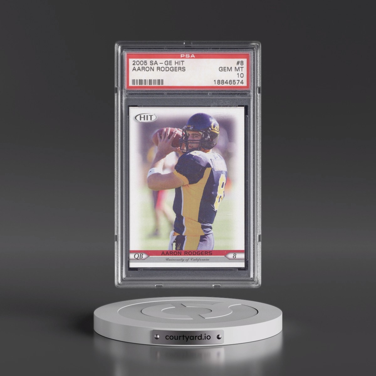 2005 SA-GE Hit #8 Aaron Rodgers (PSA 10 GEM MINT)