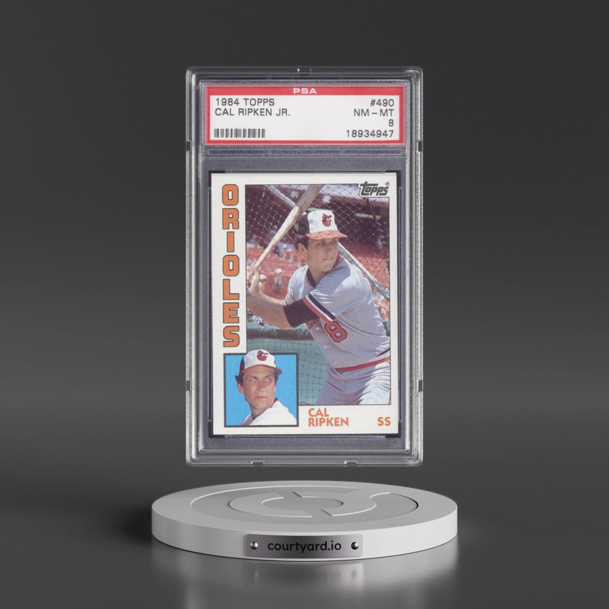 1984 Topps #490 Cal Ripken Jr. (PSA 8 NM-MT)