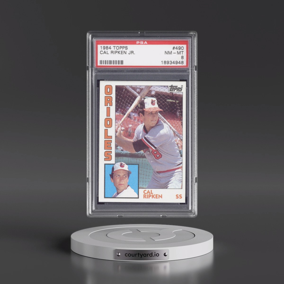 1984 Topps #490 Cal Ripken Jr. (PSA 8 NM-MT)