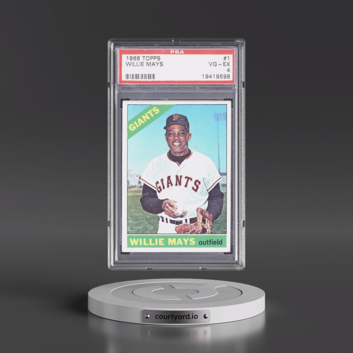 1966 Topps Willie Mays #1 PSA 4