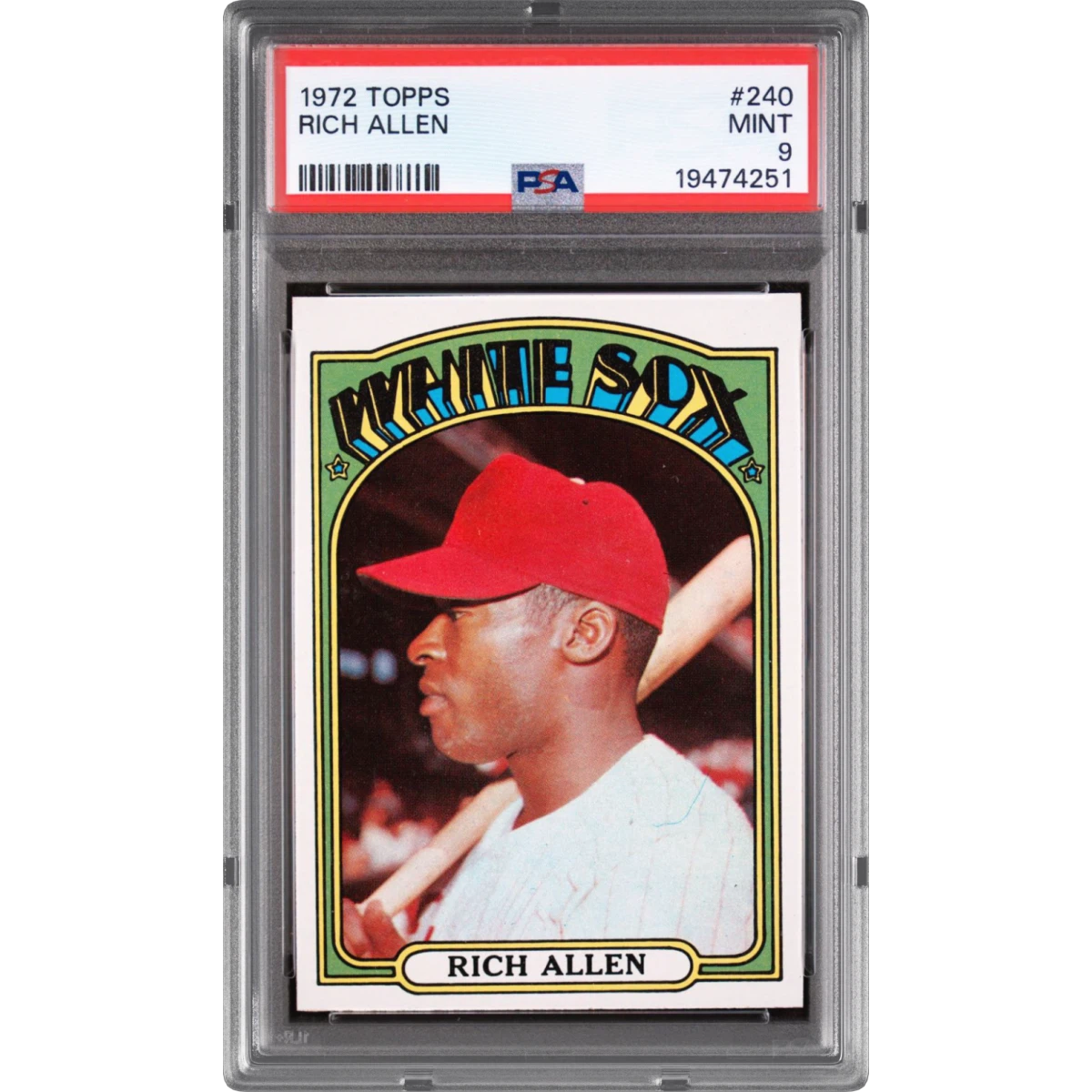 1972 Topps #240 Rich Allen (PSA 9 MINT)