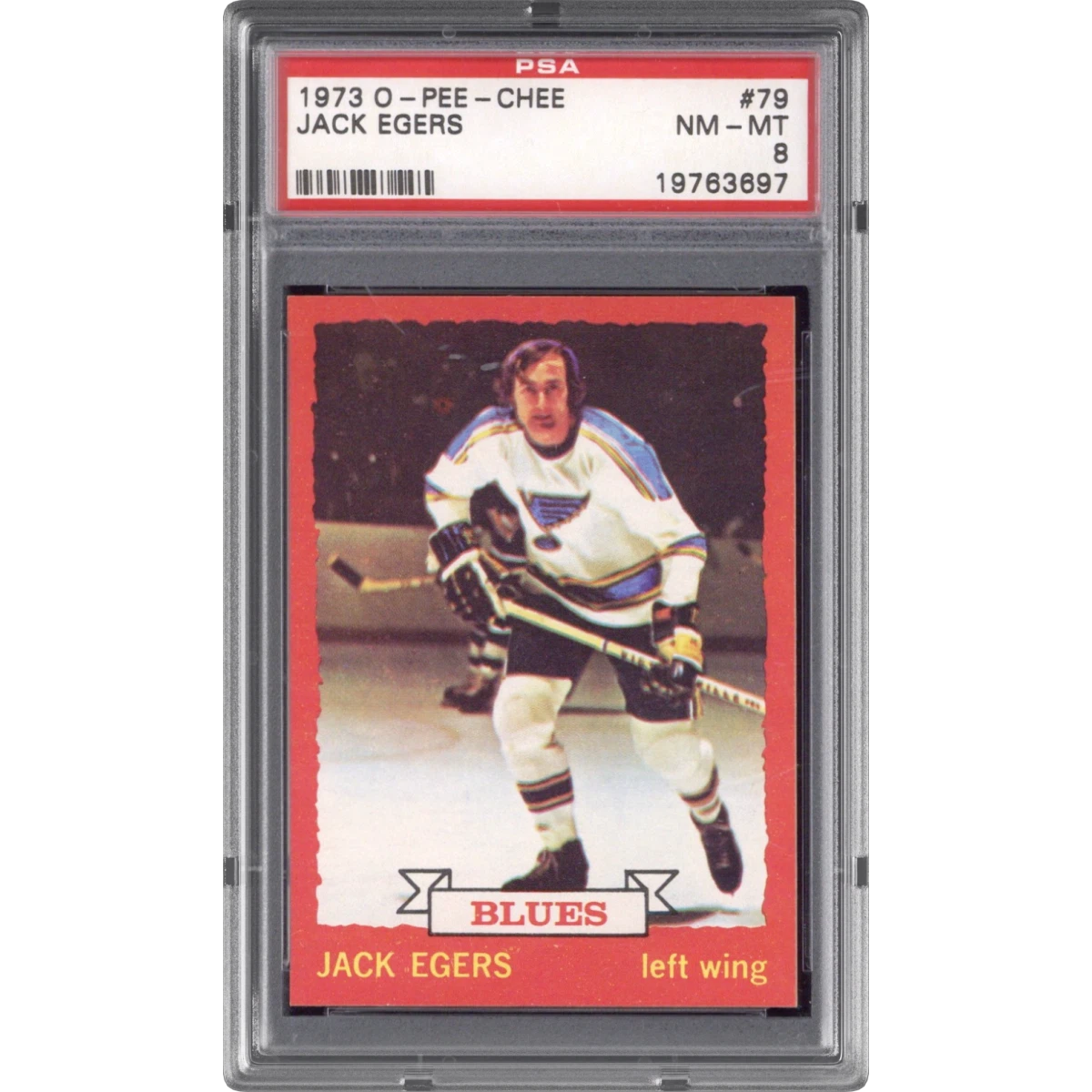 1973 O-Pee-Chee #79 Jack Egers (PSA 8 NM-MT)