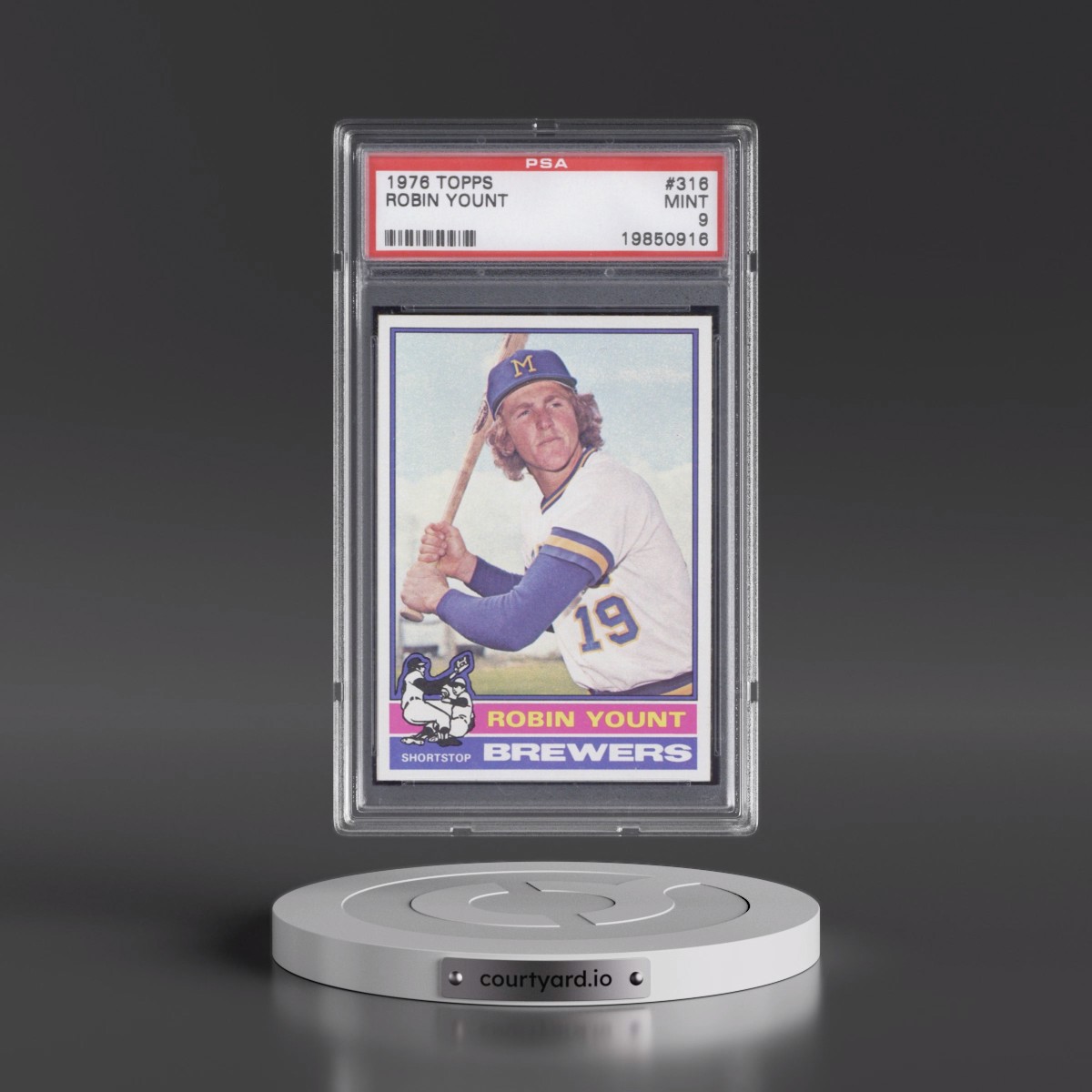 1976 Topps #316 Robin Yount (PSA 9 MINT)