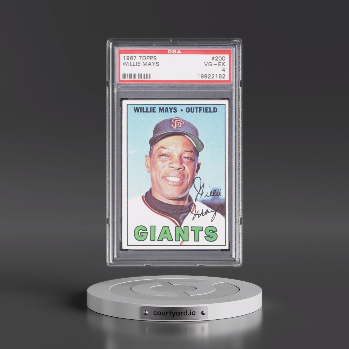 1967 Topps #200 Willie Mays (PSA 4 VG-EX)