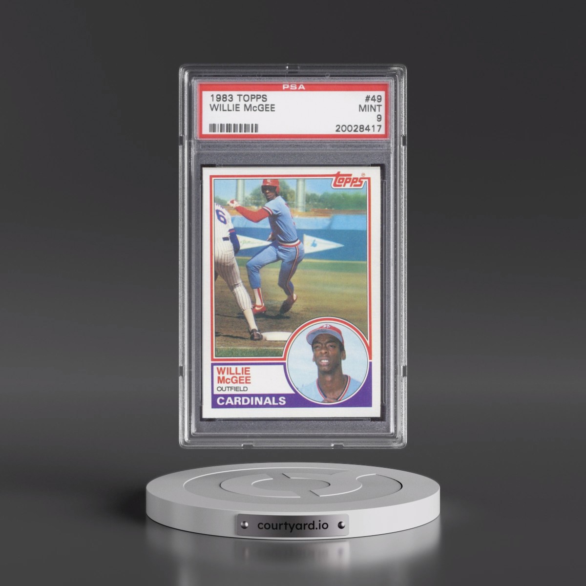 1983 Topps #49 Willie McGee (PSA 9 MINT)