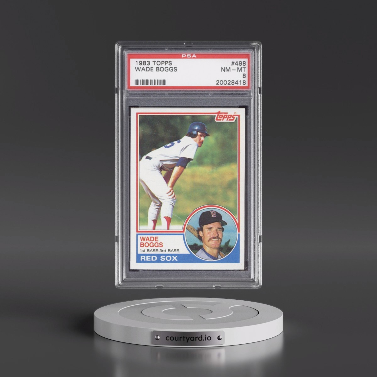 1983 Topps #498 Wade Boggs (PSA 8 NM-MT)