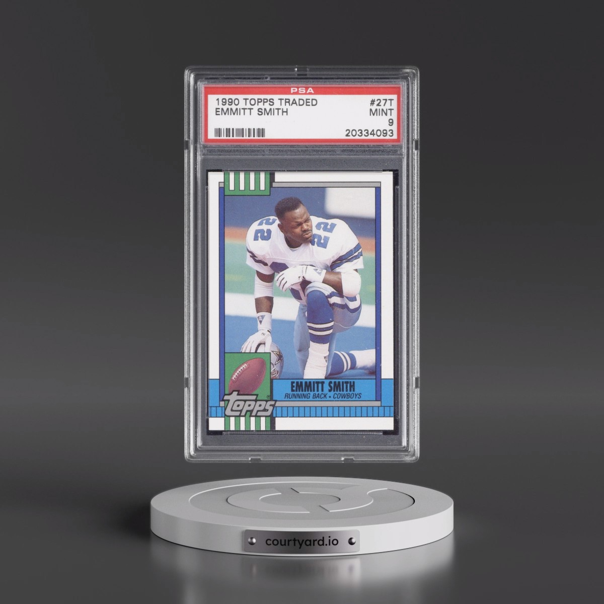 1990 Topps Traded #27T Emmitt Smith (PSA 9 MINT)