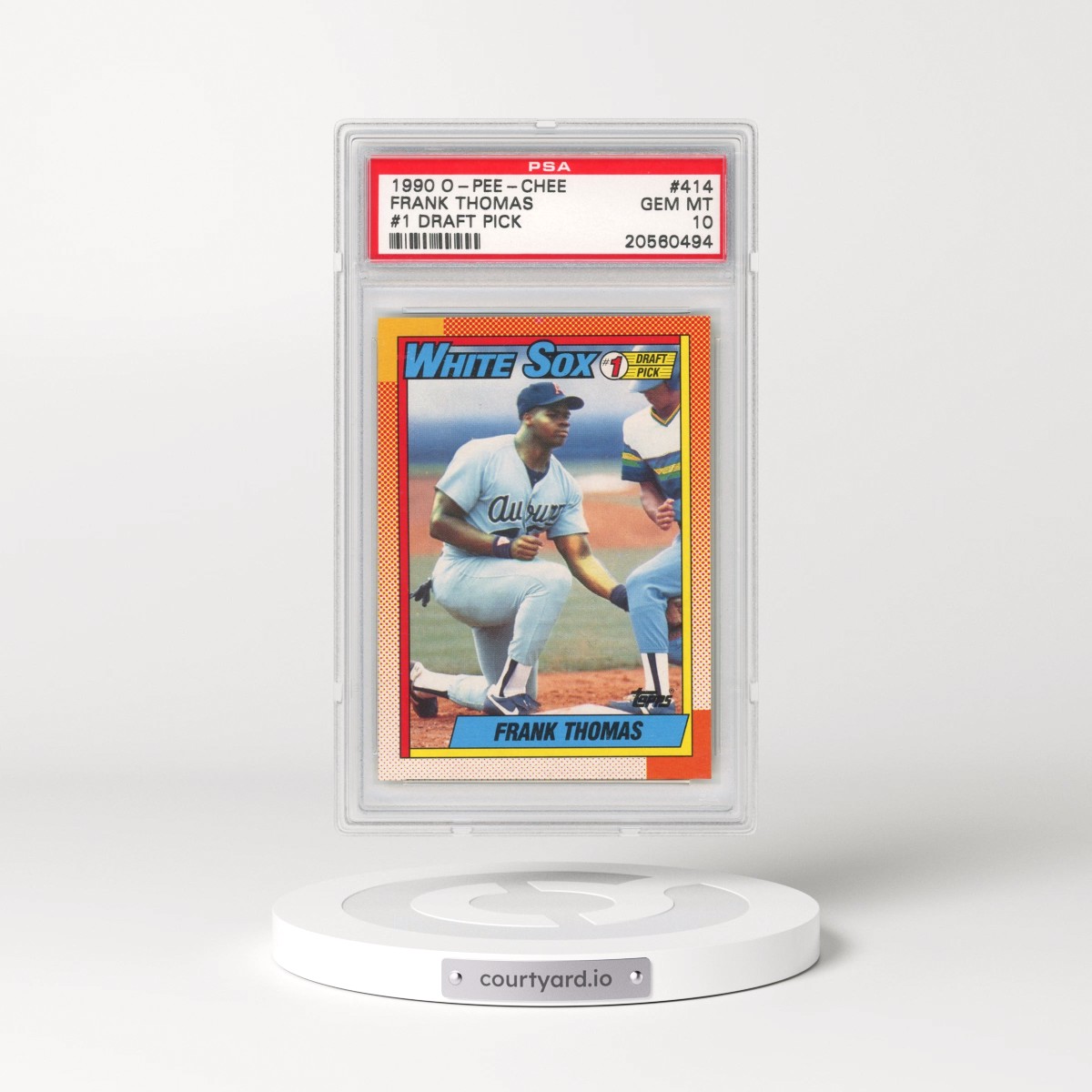 1990 O-Pee-Chee #414 Frank Thomas - #1 Draft Pick (PSA 10 GEM MINT)