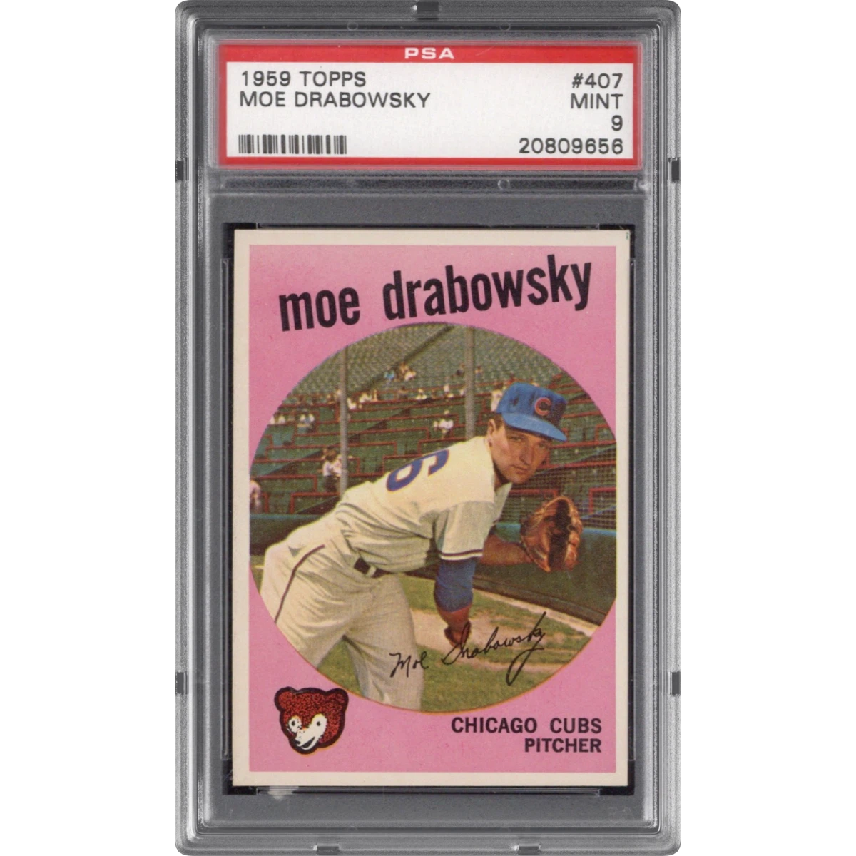 1959 Topps #407 Moe Drabowsky (PSA 9 MINT)